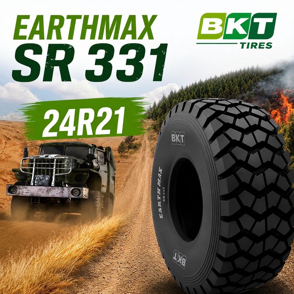 Сделано в BKT: EARTHMAX SR 331 - для многофункциональных грузовых автомобилей и техники служб экстренного реагирования