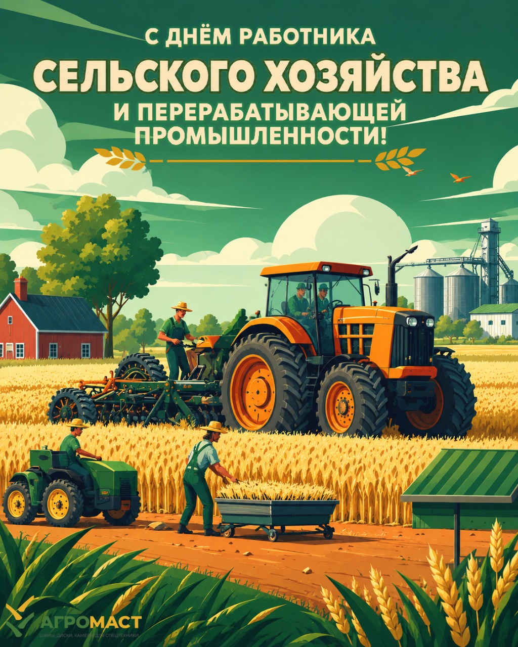 Поздравляем с Днём работников сельского хозяйства и перерабатывающей промышленности!